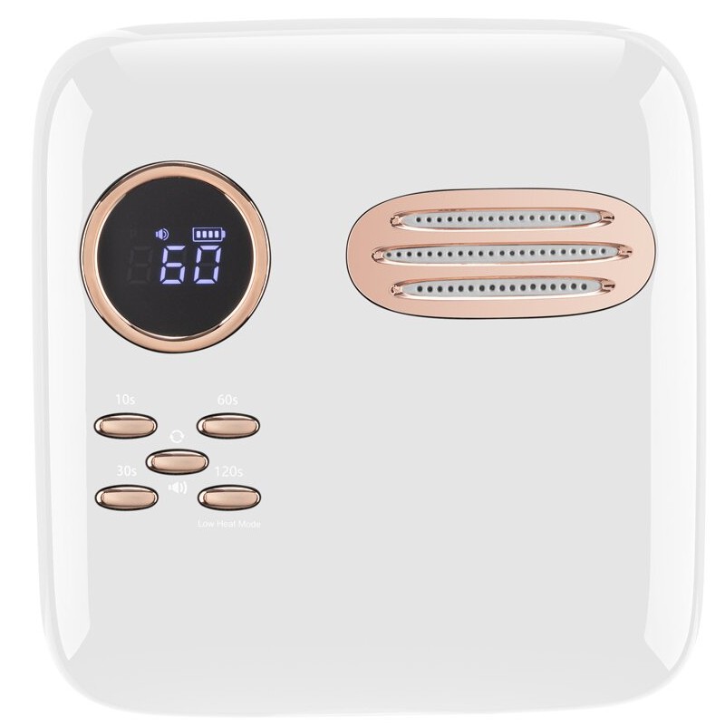 M&r 701pro trådløs LED -neglelampe, trådløsnegletørrer, 72W genopladeligt LED -neglelys, bærbar gel UV LEDneglelampe med 4 timerindstillingssensor og LCD -display grøn