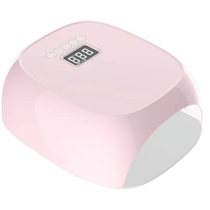 M&r 801pro trådløs LED -neglelampe, trådløsnegletørrer, 72W Genopladeligt LED -neglelys, bærbar gel UV LEDneglelampe med 4 timerindstillingssensor og LCD -display grøn