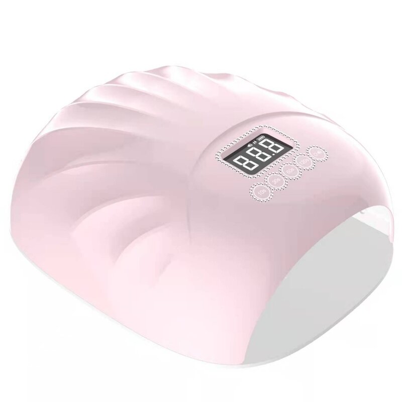 M&r 802pro trådløs LED -neglelampe, trådløsnegletørrer, 72W Genopladeligt LED -neglelys, bærbar gel UV LEDneglelampe med 4 timerindstillingssensor og LCD -display grøn